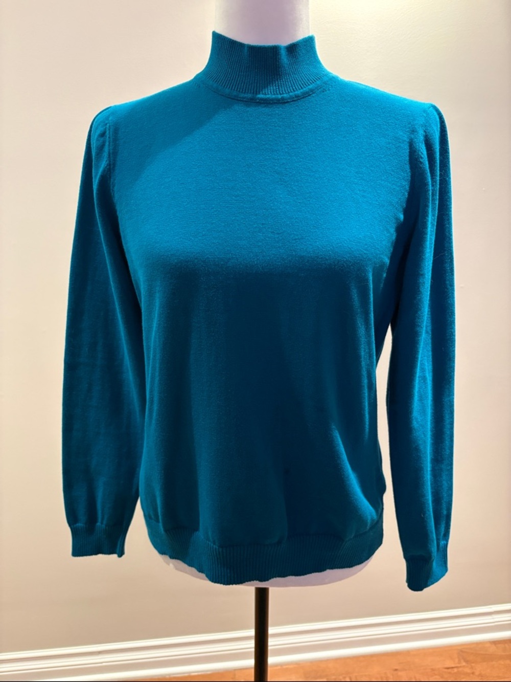 Northern Reflections Teal Mock Neck Sweater